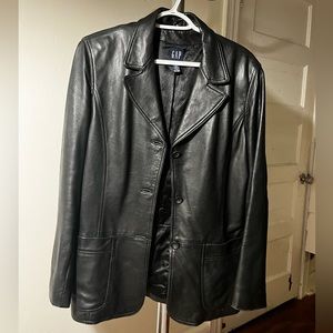 Vintage gap leather blazer